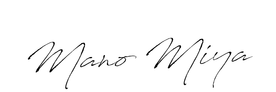 Use a signature maker to create a handwritten signature online. With this signature software, you can design (Antro_Vectra) your own signature for name Mano Miya. Mano Miya signature style 6 images and pictures png