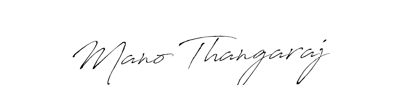 Make a beautiful signature design for name Mano Thangaraj. With this signature (Antro_Vectra) style, you can create a handwritten signature for free. Mano Thangaraj signature style 6 images and pictures png