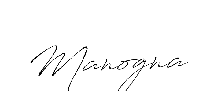 Create a beautiful signature design for name Manogna. With this signature (Antro_Vectra) fonts, you can make a handwritten signature for free. Manogna signature style 6 images and pictures png
