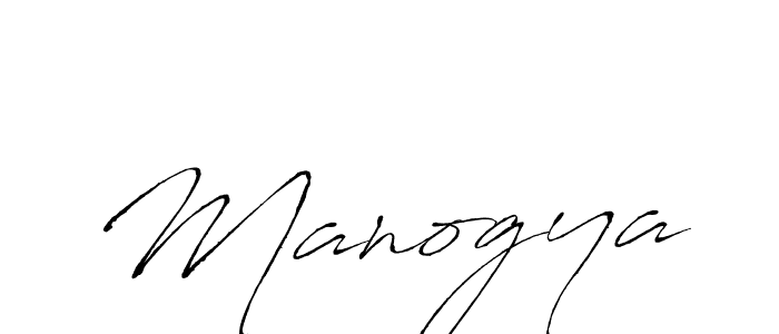 Design your own signature with our free online signature maker. With this signature software, you can create a handwritten (Antro_Vectra) signature for name Manogya. Manogya signature style 6 images and pictures png