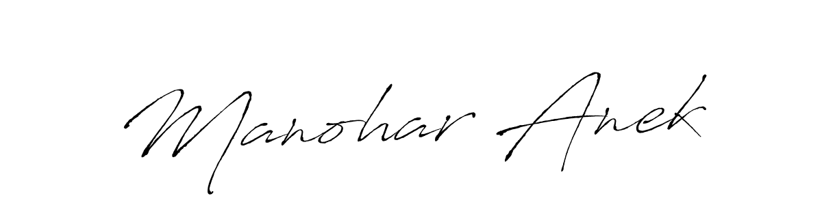 Create a beautiful signature design for name Manohar Anek. With this signature (Antro_Vectra) fonts, you can make a handwritten signature for free. Manohar Anek signature style 6 images and pictures png