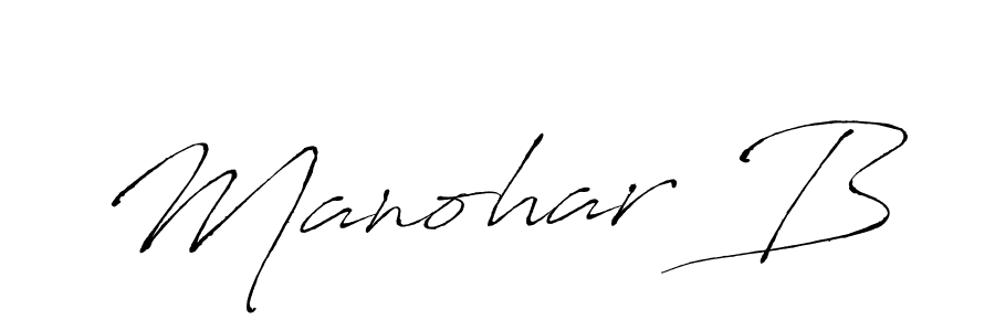 Best and Professional Signature Style for Manohar B. Antro_Vectra Best Signature Style Collection. Manohar B signature style 6 images and pictures png