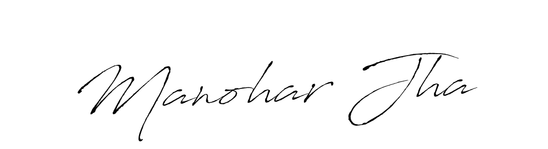 Also we have Manohar Jha name is the best signature style. Create professional handwritten signature collection using Antro_Vectra autograph style. Manohar Jha signature style 6 images and pictures png