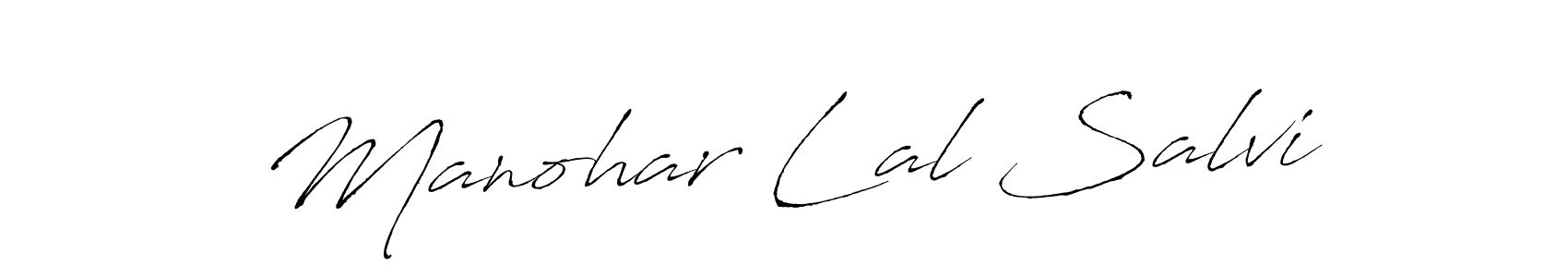 Make a beautiful signature design for name Manohar Lal Salvi. With this signature (Antro_Vectra) style, you can create a handwritten signature for free. Manohar Lal Salvi signature style 6 images and pictures png