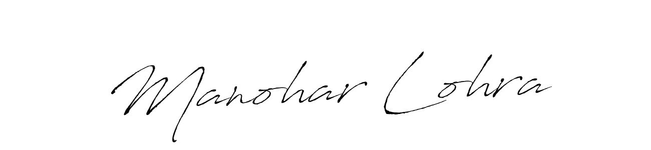Antro_Vectra is a professional signature style that is perfect for those who want to add a touch of class to their signature. It is also a great choice for those who want to make their signature more unique. Get Manohar Lohra name to fancy signature for free. Manohar Lohra signature style 6 images and pictures png