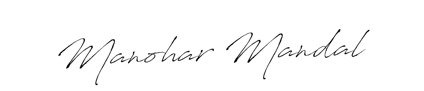 Also we have Manohar Mandal name is the best signature style. Create professional handwritten signature collection using Antro_Vectra autograph style. Manohar Mandal signature style 6 images and pictures png