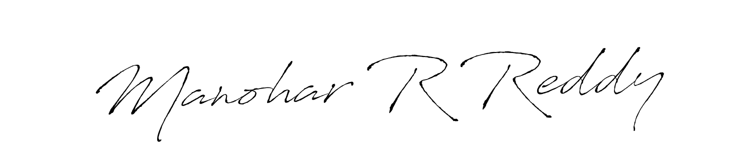 Use a signature maker to create a handwritten signature online. With this signature software, you can design (Antro_Vectra) your own signature for name Manohar R Reddy. Manohar R Reddy signature style 6 images and pictures png