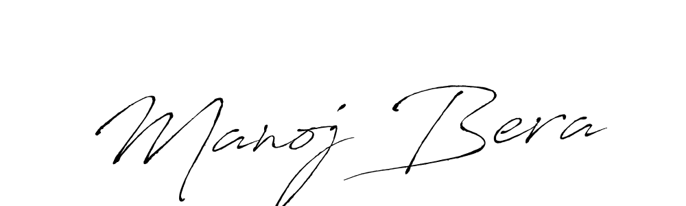 Manoj Bera stylish signature style. Best Handwritten Sign (Antro_Vectra) for my name. Handwritten Signature Collection Ideas for my name Manoj Bera. Manoj Bera signature style 6 images and pictures png