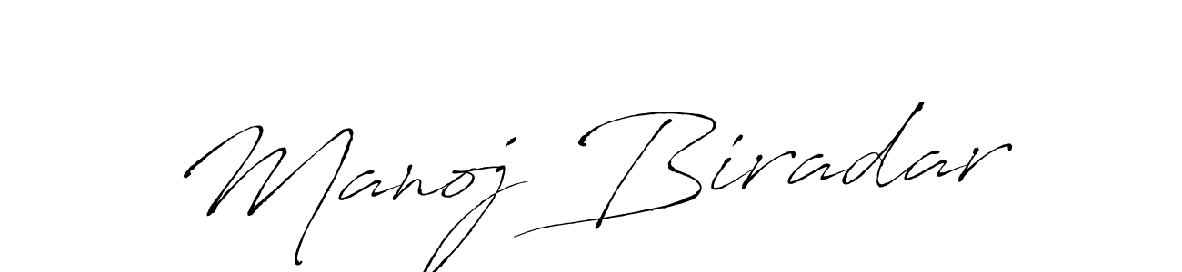 Create a beautiful signature design for name Manoj Biradar. With this signature (Antro_Vectra) fonts, you can make a handwritten signature for free. Manoj Biradar signature style 6 images and pictures png