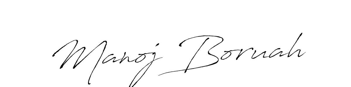 Create a beautiful signature design for name Manoj Boruah. With this signature (Antro_Vectra) fonts, you can make a handwritten signature for free. Manoj Boruah signature style 6 images and pictures png