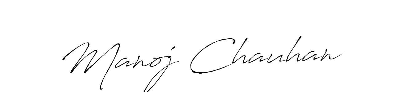 Design your own signature with our free online signature maker. With this signature software, you can create a handwritten (Antro_Vectra) signature for name Manoj Chauhan. Manoj Chauhan signature style 6 images and pictures png