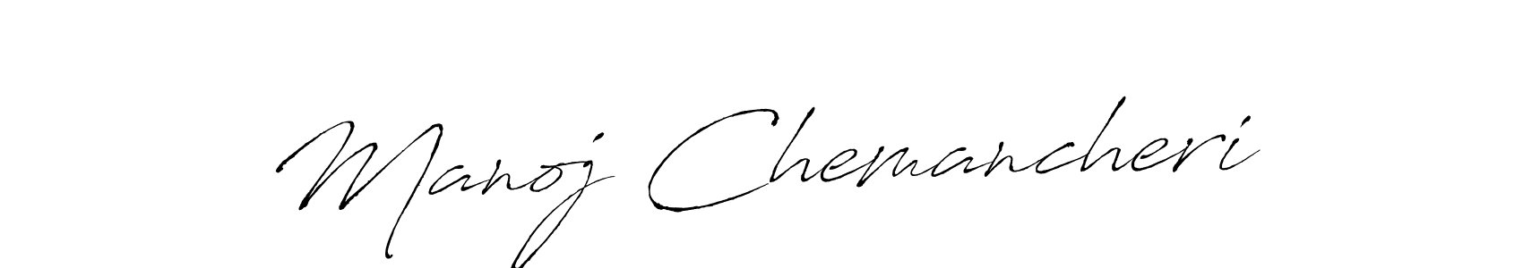 Design your own signature with our free online signature maker. With this signature software, you can create a handwritten (Antro_Vectra) signature for name Manoj Chemancheri. Manoj Chemancheri signature style 6 images and pictures png