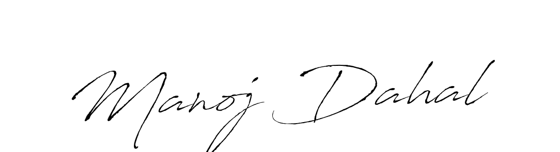 Make a beautiful signature design for name Manoj Dahal. With this signature (Antro_Vectra) style, you can create a handwritten signature for free. Manoj Dahal signature style 6 images and pictures png