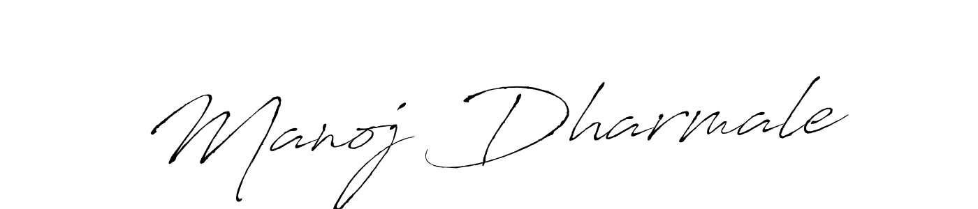How to make Manoj Dharmale signature? Antro_Vectra is a professional autograph style. Create handwritten signature for Manoj Dharmale name. Manoj Dharmale signature style 6 images and pictures png