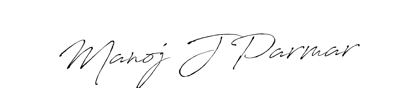 Also we have Manoj J Parmar name is the best signature style. Create professional handwritten signature collection using Antro_Vectra autograph style. Manoj J Parmar signature style 6 images and pictures png