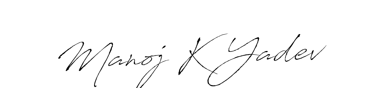 It looks lik you need a new signature style for name Manoj K Yadev. Design unique handwritten (Antro_Vectra) signature with our free signature maker in just a few clicks. Manoj K Yadev signature style 6 images and pictures png