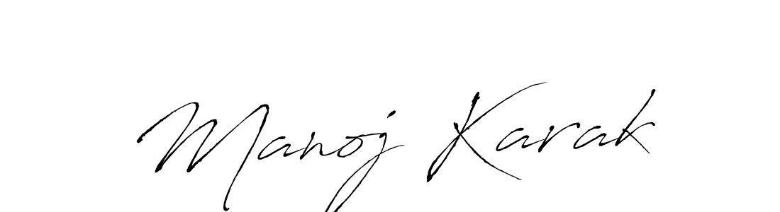 Antro_Vectra is a professional signature style that is perfect for those who want to add a touch of class to their signature. It is also a great choice for those who want to make their signature more unique. Get Manoj Karak name to fancy signature for free. Manoj Karak signature style 6 images and pictures png