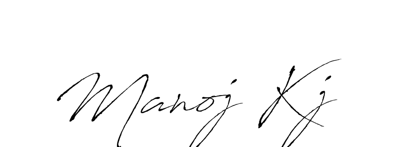 Design your own signature with our free online signature maker. With this signature software, you can create a handwritten (Antro_Vectra) signature for name Manoj Kj. Manoj Kj signature style 6 images and pictures png