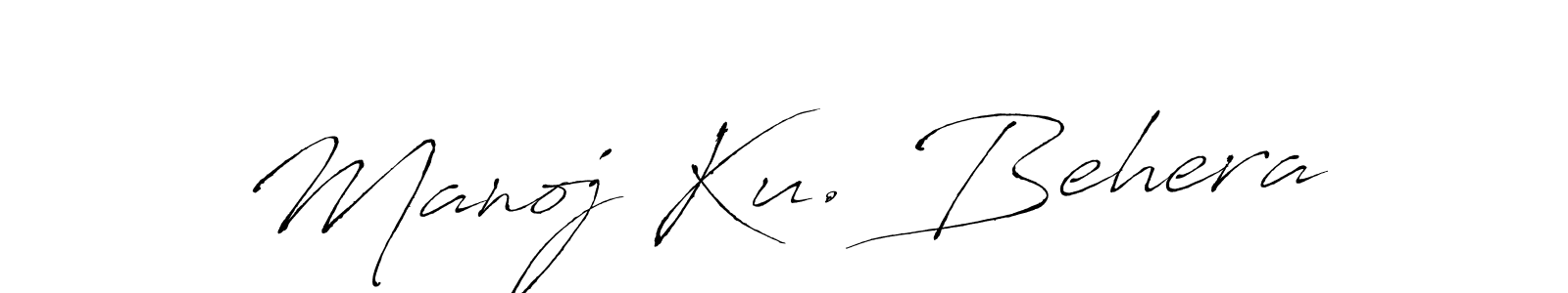 Create a beautiful signature design for name Manoj Ku. Behera. With this signature (Antro_Vectra) fonts, you can make a handwritten signature for free. Manoj Ku. Behera signature style 6 images and pictures png