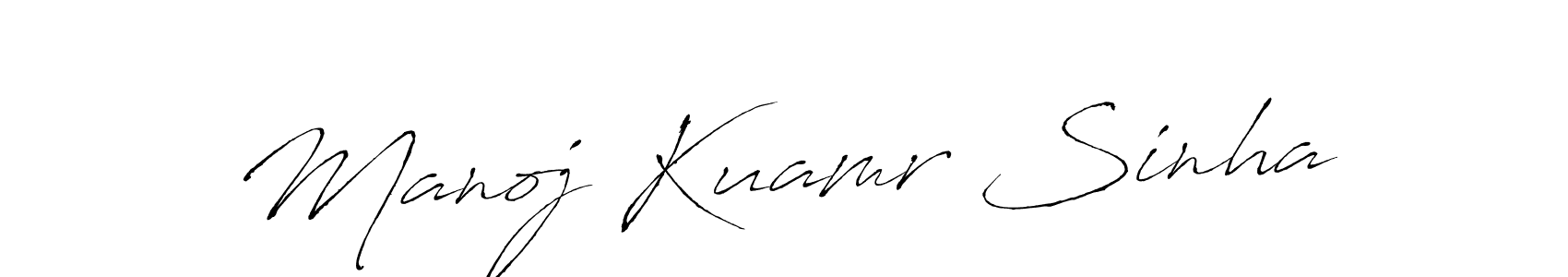 The best way (Antro_Vectra) to make a short signature is to pick only two or three words in your name. The name Manoj Kuamr Sinha include a total of six letters. For converting this name. Manoj Kuamr Sinha signature style 6 images and pictures png