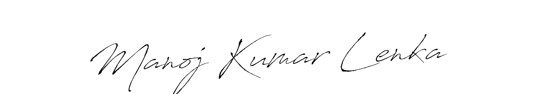 Also we have Manoj Kumar Lenka name is the best signature style. Create professional handwritten signature collection using Antro_Vectra autograph style. Manoj Kumar Lenka signature style 6 images and pictures png