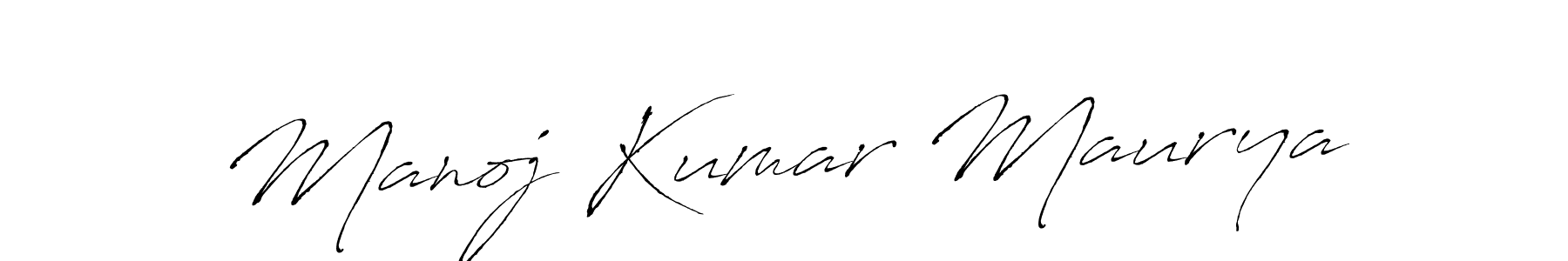 Also we have Manoj Kumar Maurya name is the best signature style. Create professional handwritten signature collection using Antro_Vectra autograph style. Manoj Kumar Maurya signature style 6 images and pictures png