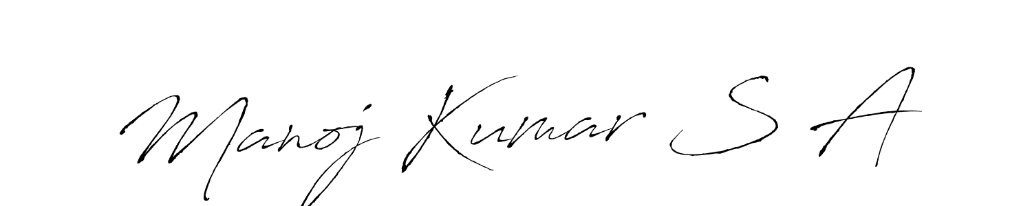 Also we have Manoj Kumar S A name is the best signature style. Create professional handwritten signature collection using Antro_Vectra autograph style. Manoj Kumar S A signature style 6 images and pictures png