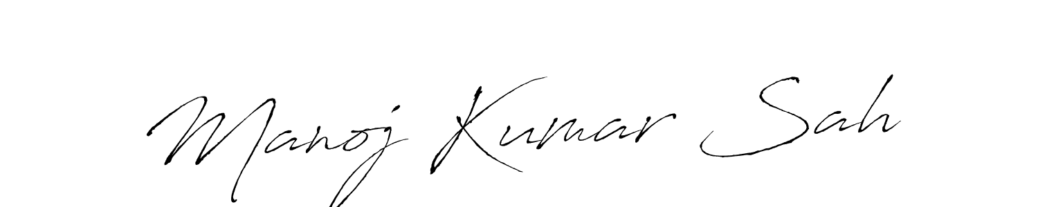Antro_Vectra is a professional signature style that is perfect for those who want to add a touch of class to their signature. It is also a great choice for those who want to make their signature more unique. Get Manoj Kumar Sah name to fancy signature for free. Manoj Kumar Sah signature style 6 images and pictures png