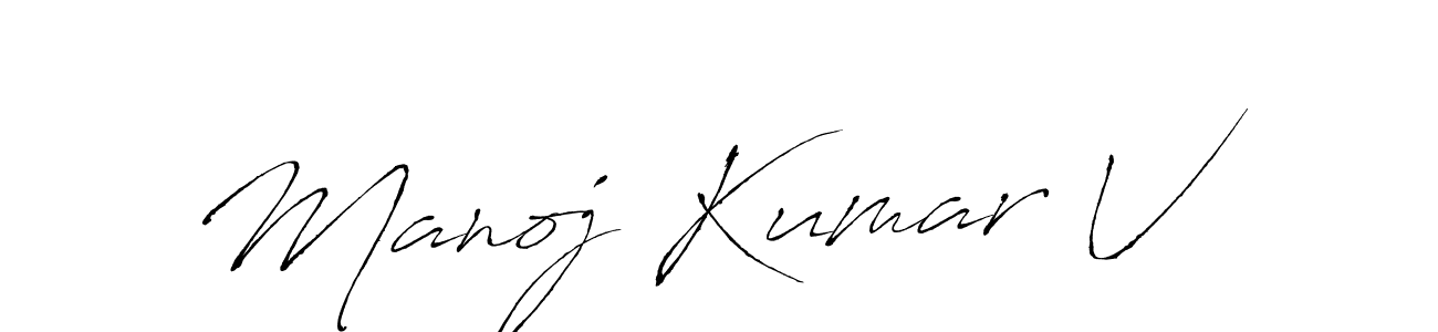 Here are the top 10 professional signature styles for the name Manoj Kumar V. These are the best autograph styles you can use for your name. Manoj Kumar V signature style 6 images and pictures png