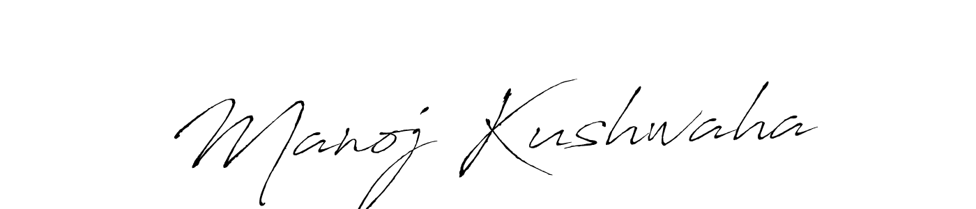 Make a beautiful signature design for name Manoj Kushwaha. With this signature (Antro_Vectra) style, you can create a handwritten signature for free. Manoj Kushwaha signature style 6 images and pictures png