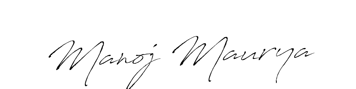 Manoj Maurya stylish signature style. Best Handwritten Sign (Antro_Vectra) for my name. Handwritten Signature Collection Ideas for my name Manoj Maurya. Manoj Maurya signature style 6 images and pictures png