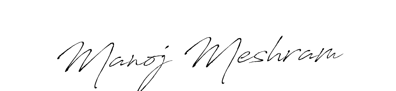 Create a beautiful signature design for name Manoj Meshram. With this signature (Antro_Vectra) fonts, you can make a handwritten signature for free. Manoj Meshram signature style 6 images and pictures png