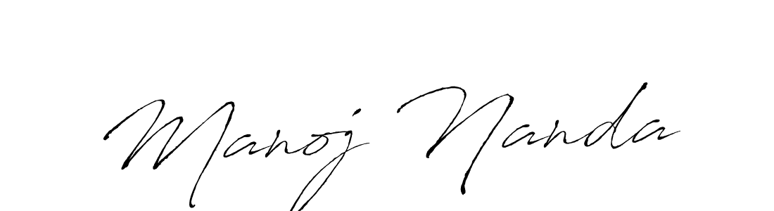 Create a beautiful signature design for name Manoj Nanda. With this signature (Antro_Vectra) fonts, you can make a handwritten signature for free. Manoj Nanda signature style 6 images and pictures png