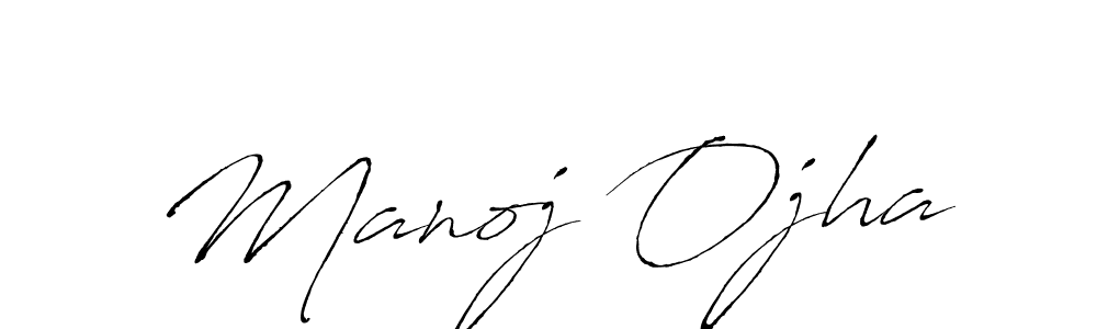 Make a beautiful signature design for name Manoj Ojha. With this signature (Antro_Vectra) style, you can create a handwritten signature for free. Manoj Ojha signature style 6 images and pictures png