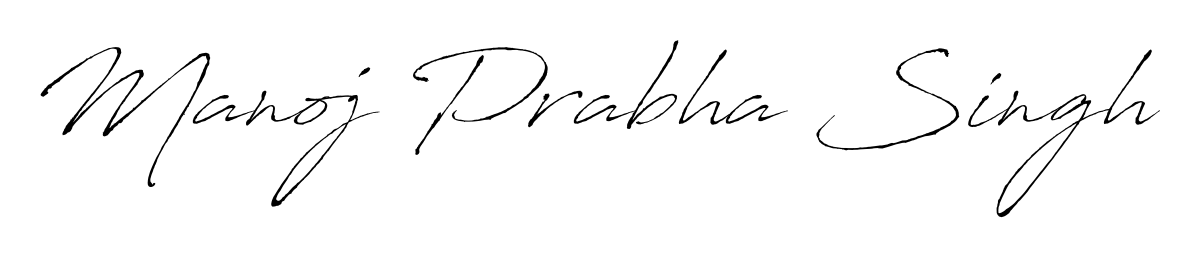 Generate high-definition signature styles for Manoj Prabha Singh. The Antro_Vectra typeface ensures crisp legibility and sophisticated design. Manoj Prabha Singh signature style 6 images and pictures png