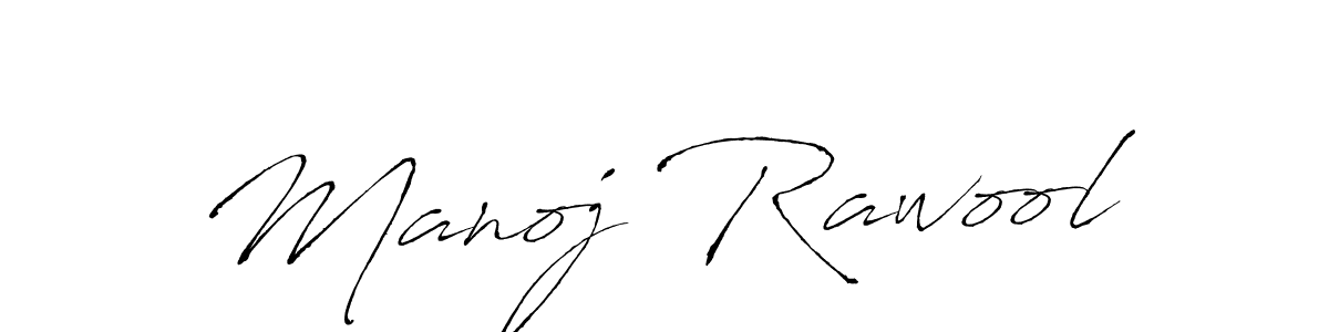 Design your own signature with our free online signature maker. With this signature software, you can create a handwritten (Antro_Vectra) signature for name Manoj Rawool. Manoj Rawool signature style 6 images and pictures png