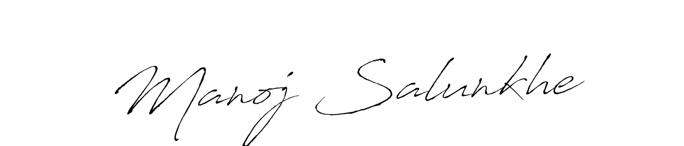 How to make Manoj Salunkhe signature? Antro_Vectra is a professional autograph style. Create handwritten signature for Manoj Salunkhe name. Manoj Salunkhe signature style 6 images and pictures png