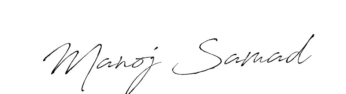 How to make Manoj Samad name signature. Use Antro_Vectra style for creating short signs online. This is the latest handwritten sign. Manoj Samad signature style 6 images and pictures png