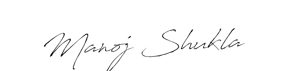 Manoj Shukla stylish signature style. Best Handwritten Sign (Antro_Vectra) for my name. Handwritten Signature Collection Ideas for my name Manoj Shukla. Manoj Shukla signature style 6 images and pictures png