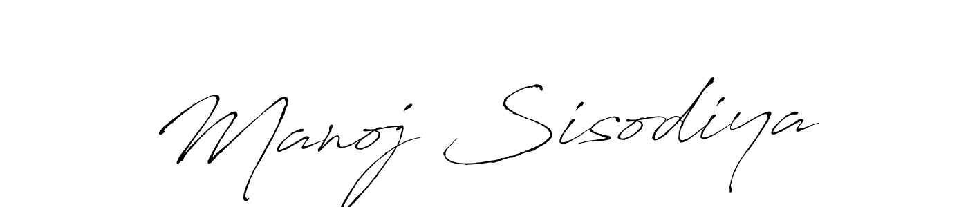 Use a signature maker to create a handwritten signature online. With this signature software, you can design (Antro_Vectra) your own signature for name Manoj Sisodiya. Manoj Sisodiya signature style 6 images and pictures png