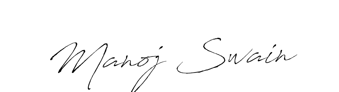 Design your own signature with our free online signature maker. With this signature software, you can create a handwritten (Antro_Vectra) signature for name Manoj Swain. Manoj Swain signature style 6 images and pictures png