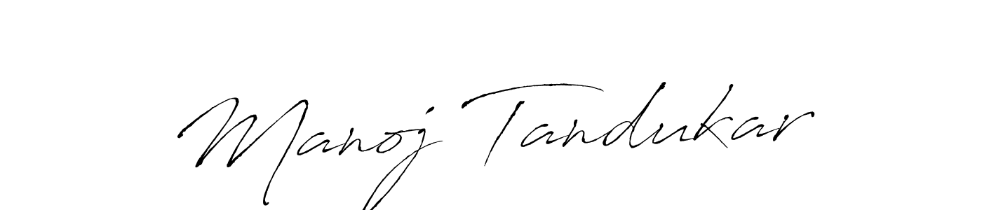 How to make Manoj Tandukar name signature. Use Antro_Vectra style for creating short signs online. This is the latest handwritten sign. Manoj Tandukar signature style 6 images and pictures png