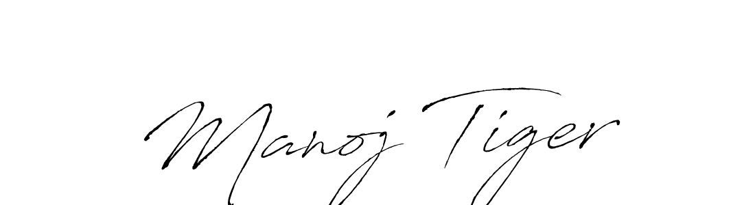 Also we have Manoj Tiger name is the best signature style. Create professional handwritten signature collection using Antro_Vectra autograph style. Manoj Tiger signature style 6 images and pictures png