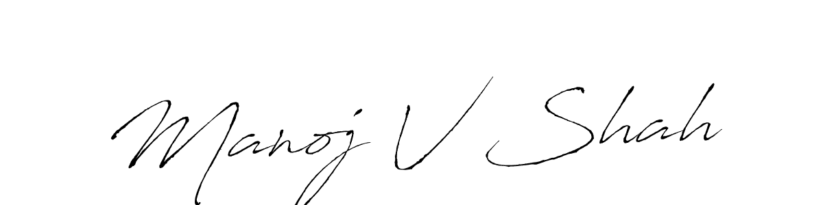 Best and Professional Signature Style for Manoj V Shah. Antro_Vectra Best Signature Style Collection. Manoj V Shah signature style 6 images and pictures png