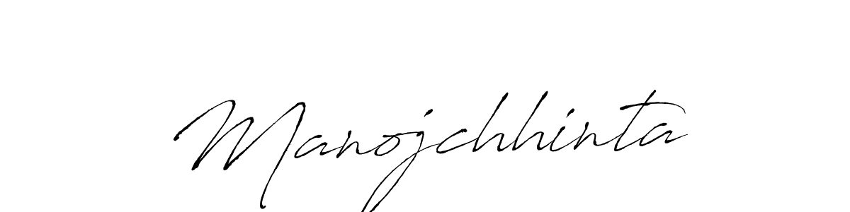 How to make Manojchhinta name signature. Use Antro_Vectra style for creating short signs online. This is the latest handwritten sign. Manojchhinta signature style 6 images and pictures png