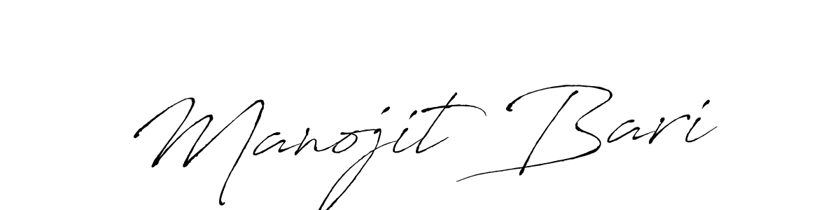 Design your own signature with our free online signature maker. With this signature software, you can create a handwritten (Antro_Vectra) signature for name Manojit Bari. Manojit Bari signature style 6 images and pictures png