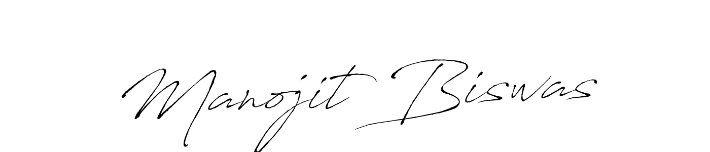 Create a beautiful signature design for name Manojit Biswas. With this signature (Antro_Vectra) fonts, you can make a handwritten signature for free. Manojit Biswas signature style 6 images and pictures png