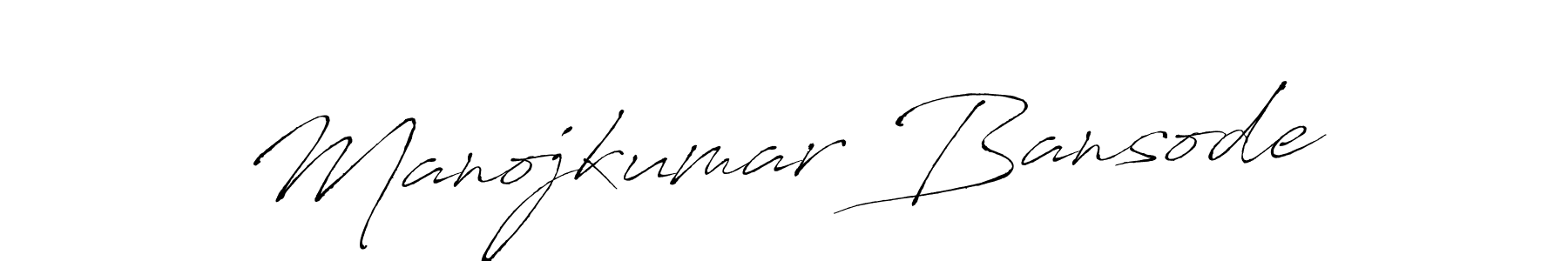 Design your own signature with our free online signature maker. With this signature software, you can create a handwritten (Antro_Vectra) signature for name Manojkumar Bansode. Manojkumar Bansode signature style 6 images and pictures png