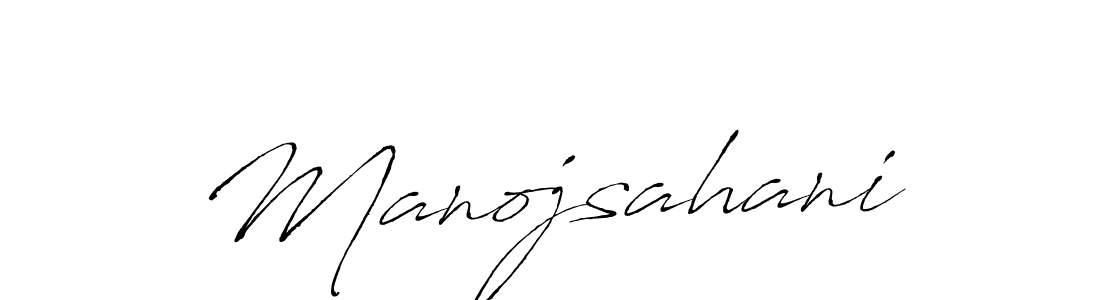 Create a beautiful signature design for name Manojsahani. With this signature (Antro_Vectra) fonts, you can make a handwritten signature for free. Manojsahani signature style 6 images and pictures png