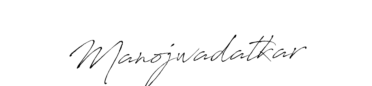 Make a beautiful signature design for name Manojwadatkar. With this signature (Antro_Vectra) style, you can create a handwritten signature for free. Manojwadatkar signature style 6 images and pictures png